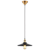 LAMPA wisząca VERDA MDM-3458/1M BK+GD Italux metalowa OPRAWA industrialna zwis loft czarny