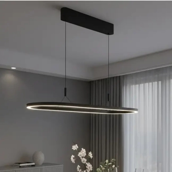 Lampa wisząca ściemnialna nowoczesna do jadalni LAYLA LED 60W 3000K AZ6758 czarna