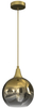 Lampa wisząca Monte MLP8400 ball nad stół przydymiona złota