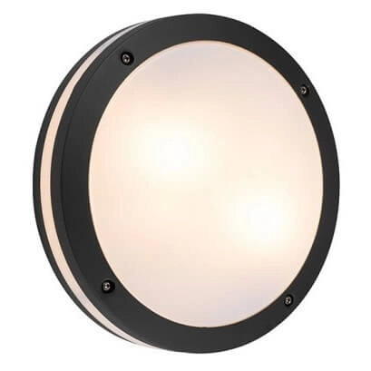 Okragła lampa przyścienna FANO AZ4369 Azzardo IP54 na zewnątrz szary