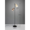 Lampa stojąca Agudo 419400217 beżowa brązowa  tuba z włącznikiem