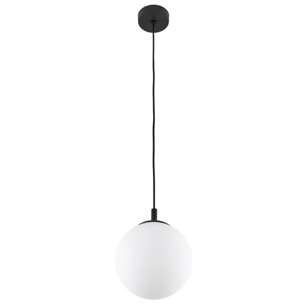 Lampa wisząca Esme 5669 ball do kuchni metalowa biała czarna