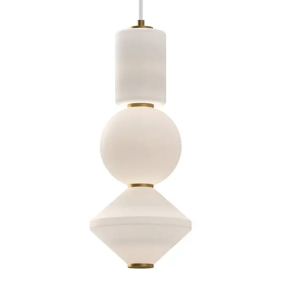 Wisząca lampa Bijou ALM-BIJOU-P3-GD LED 20W 3000K złota biała