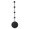 Lampa na ściane Clex ST-F012 LED 3W 3000K okrągła na przedpokój metalowa czarna