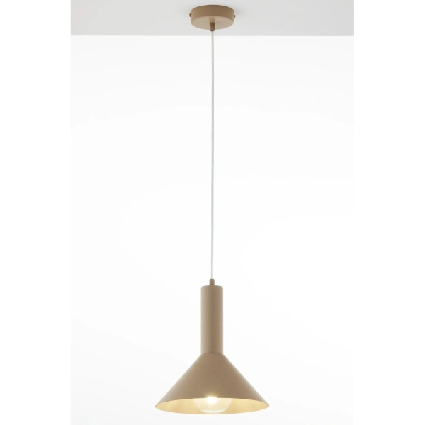 Wisząca lampa stożek VITRUM kaszmirowa 1xE27 nad stół 41544