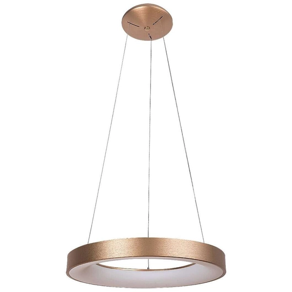 LAMPA wisząca CARMELLA 5055 Rabalux metalowa OPRAWA zwis LED 80W 4000K pierścień ring okrągły złoty