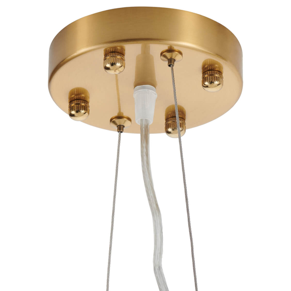 Dekoracyjna lampa wisząca Botanika XY080P-120 Step liście ceramika biały złoty