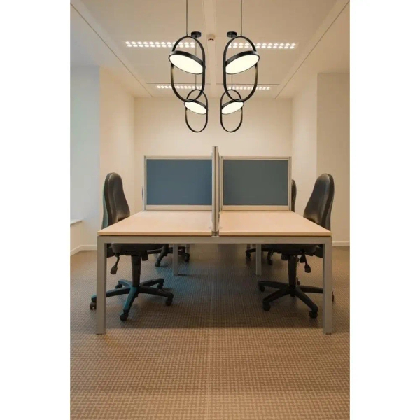 Ledowa lampa frame Elipse S-60217A-L Step 40W 3000K koło czarna