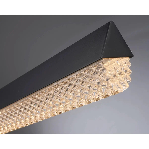 Wisząca lampa listwa ANABELLA ST-8501 black LED 12W 3000K czarna
