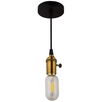 Wisząca lampa Edison ABIGALI-ZA-2 kabel nad stół mosiądz