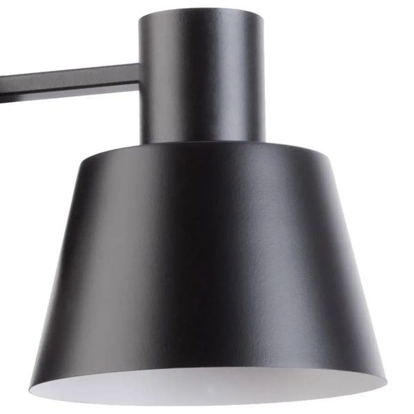 Metalowa lampa ścienna Dunka 31782 do salonu czarny biały