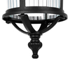 Wisząca lampa tarasowa Miami K-8221 IP44 lampion szklana metalowa czarna