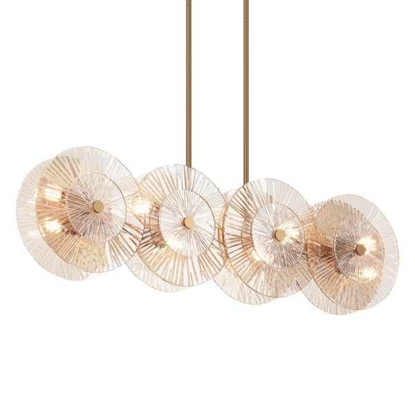 Lampa zwisowa Aster MOD007PL-08G1 koła balls złote