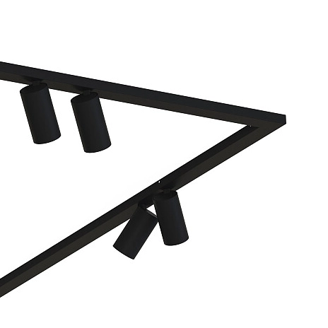 Loftowa lampa biurowa Mono 7700 nowoczesna z regulacją czarna