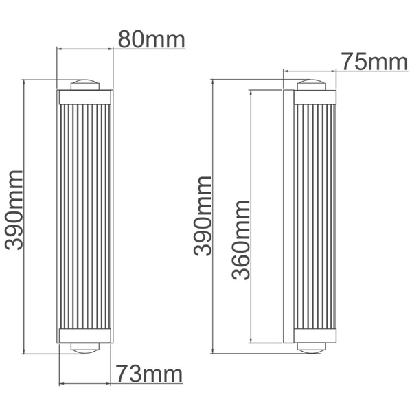 Łazienkowa LAMPA ścienna Fumi Parette Cromo IP44 Orlicki Design okrągła OPRAWA kinkiet szklana tuba IP44 chrom
