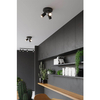 Regulowana lampa sufitowa SL.1016 czarne reflektorki do holu