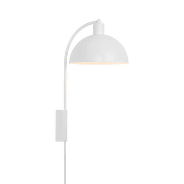 Szklana lampa ścienna Ellen 2213721001 do sypialni biały