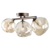 Sufitowa lampa szklana Lava Brown 11035 kule metalowy brązowy