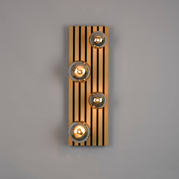 Plafon do sypialni GREEN STIK 15209-79 Just Light kule drewniany
