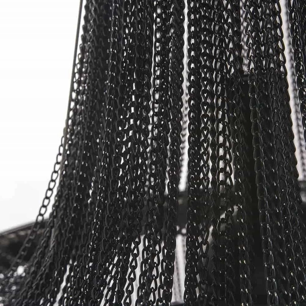 Wisząca lampa vintage glamour Roma p04543bk Cosmolight metal czarna