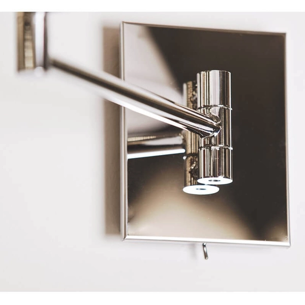 Lampa ścienna Trapezio AZ1542 LED 60W regulowany kinkiet abażurowy chrom