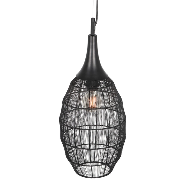 Lampa wisząca do salonu SORAYA 365420132 Trio zwis klatka czarny