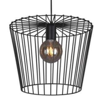 LAMPA druciana Soul K-4641 Kaja wisząca OPRAWA metalowy ZWIS klatka czarna