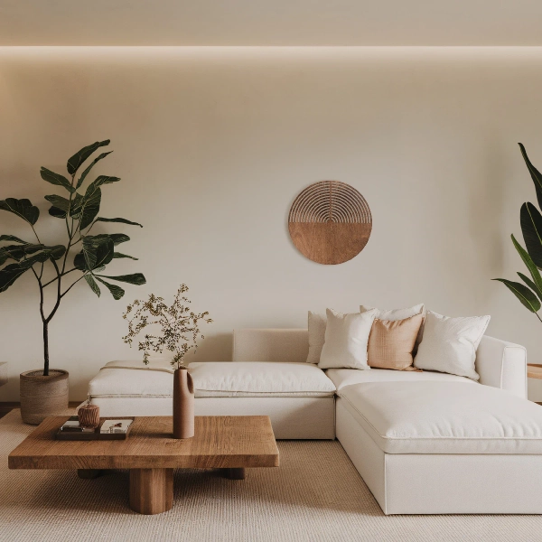 Ścienna lampa drewniana Lunar Wood 11015 okrągła ażurowa brązowa