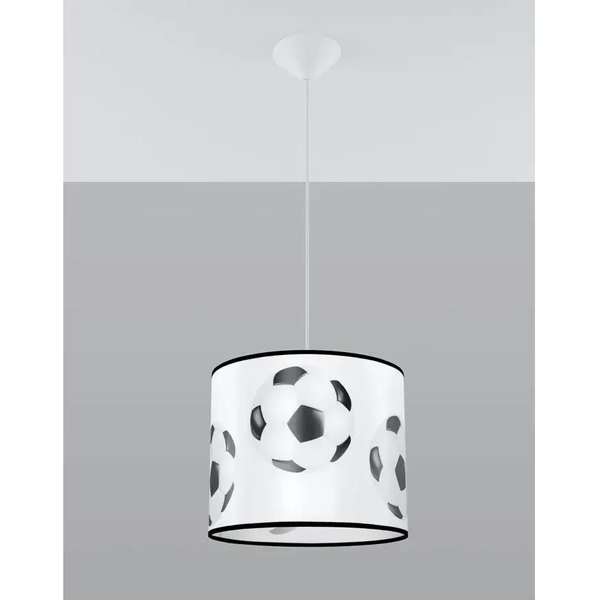Lampa wisząca Piłka SL.1424 Sollux do pokoju dziecka balls czarna biała