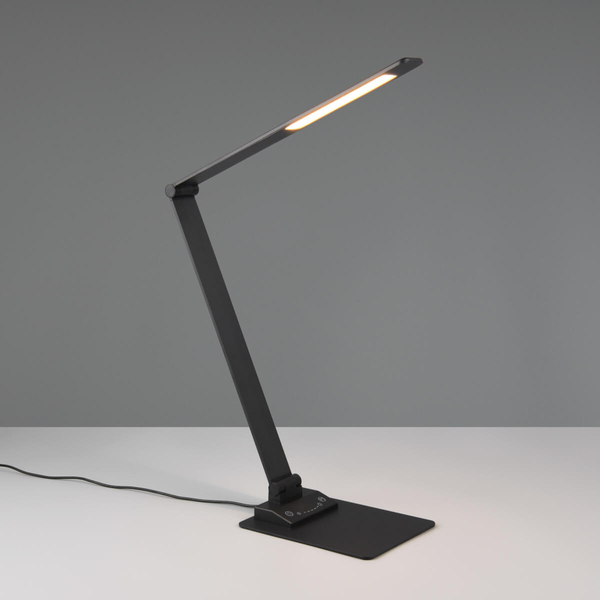 Ledowa lampka biurkowa Travis 545310132 6W 3000-6500K dotykowa czarna