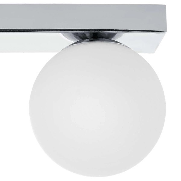 Plafon LAMPA sufitowa MIJA 10761303 Kaspa szklana OPRAWA kule balls na listwie modernistyczne chrom białe