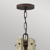 Wisząca lampa rustykalna Middlefield HK-MIDDLEFIELD5 drewniana rdzawa