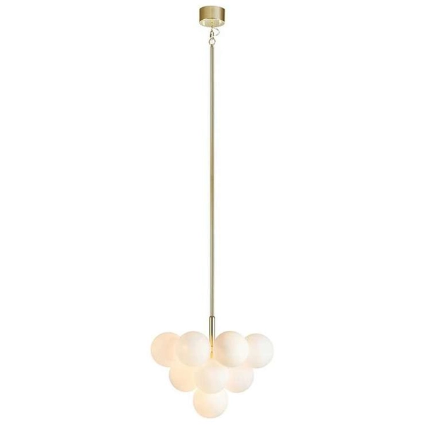 Modernistyczna LAMPA wisząca MERLOT 107903 Markslojd szklana OPRAWA zwis kule balls białe złote