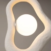 Geometryczna lampa wisząca Opus MOD380PL-01W do sypialni biała