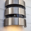Elewacyjna LAMPA kinkiet MAYA 5198401001 Lutec metalowa OPRAWA ścienna LED 15W 3000K z czujnikiem IP44 stalowa