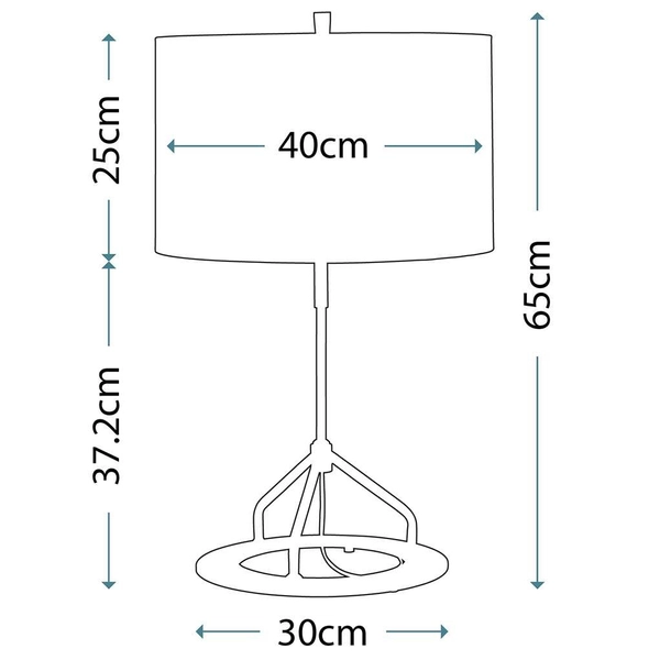LAMPKA biurkowa VICENZA-TL-WPN Elstead metalowa LAMPA stojąca stołowa biała polerowany nikiel srebrna