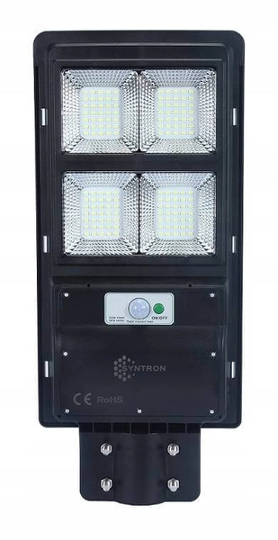 Lampa uliczna panel solarny 296 Domeno LED 120W 6000K czujnik ruchu i zmierzchu