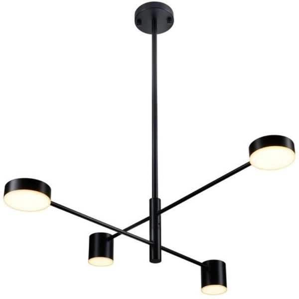 Modernistyczna lampa sufitowa Clex ST-8102P-4 Step LED 18W 3000K czarna