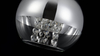 LAMPA wisząca FERMI P140-PL-110-1-N Maytoni szklana OPRAWA glamour ZWIS okrągły z kryształkami chrom przezroczysty