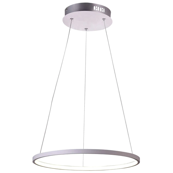 Lampa wisząca LUNE 31-64592 metalowa LED 18W 4000K pierścień ring chrom