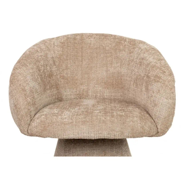 Obrotowe krzesło PEDRA MM1501100298 beżowe taupe tkanina 45cm