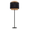 Lampa podłogowa ratanowa Boho 5568 TK Lighting ażurowa czarna słomkowa