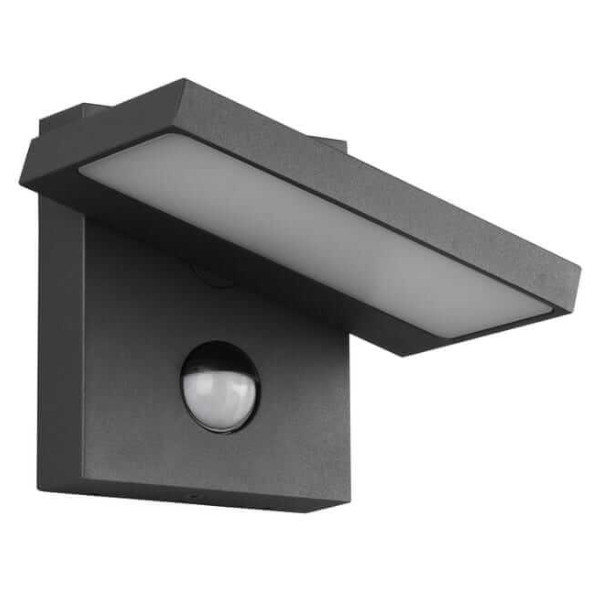 Regulowana LAMPA elewacyjna HORTON 226369142 Trio metalowa OPRAWA ogrodowa LED 8W 3000K outdoor IP54 grafitowy