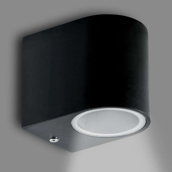 Ogrodowa LAMPA ścienna BOSTON 303349 Polux elewacyjna OPRAWA metalowy KINKIET zewnętrzny na taras IP44 outdoor czarny
