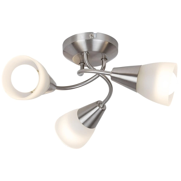 Potrójna lampa sufitowa Connor 5690 Rabalux szklana chromowana satyna