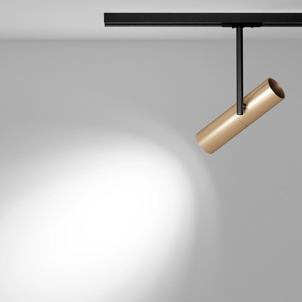 Szynowa lampa 1-fazowa Elti TR005-1-GU10-BG reflektorek sopel złota czarna