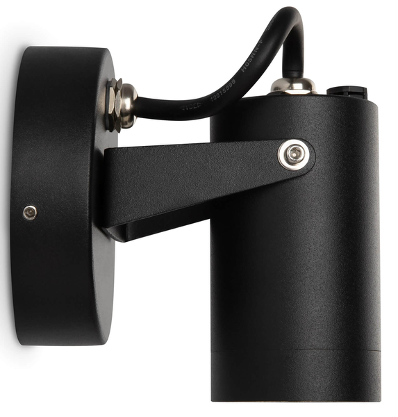 Lampa ścienna elewacyjna Scope O025WL-01B regulowana tuba czarna