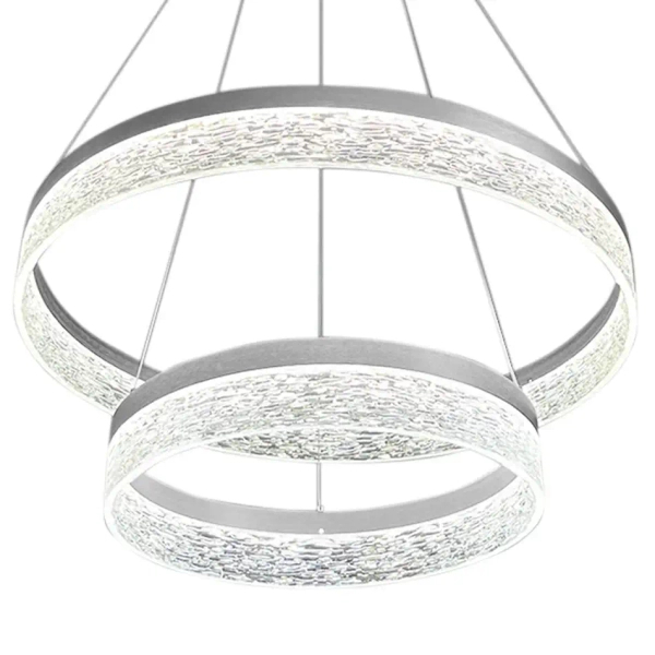 Podwójny ring zwisająca lampa Gala ML2243 LED 54W 4000K srebrny