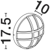 Elewacyjna lampa ścienna CASVELO LE75256 na taras IP65 antracyt
