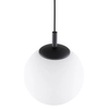 Lampa wisząca Esme 5669 ball do kuchni metalowa biała czarna